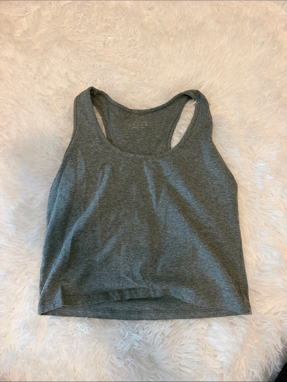 Gray Racerback Tank Top - Women